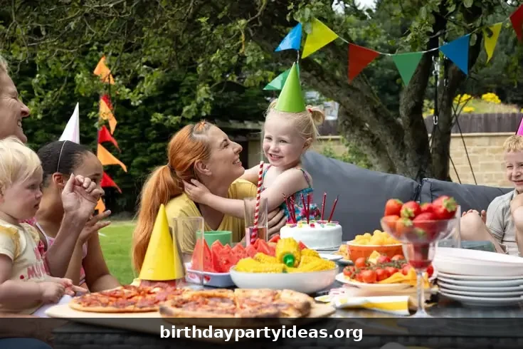 Birthday Party Food Ideas Outdoor kids birthday party with food and games